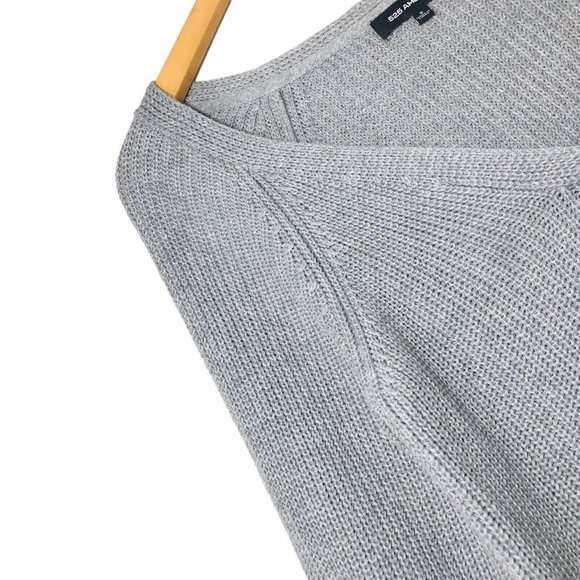 525 AMERICA Bell Sleeve Sweater Knit Floral Lace Pullover Size Small - Picture 4 of 9